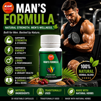 Man’s formula 7/1 ingredients Herbs capsules 520mg lulus KKM