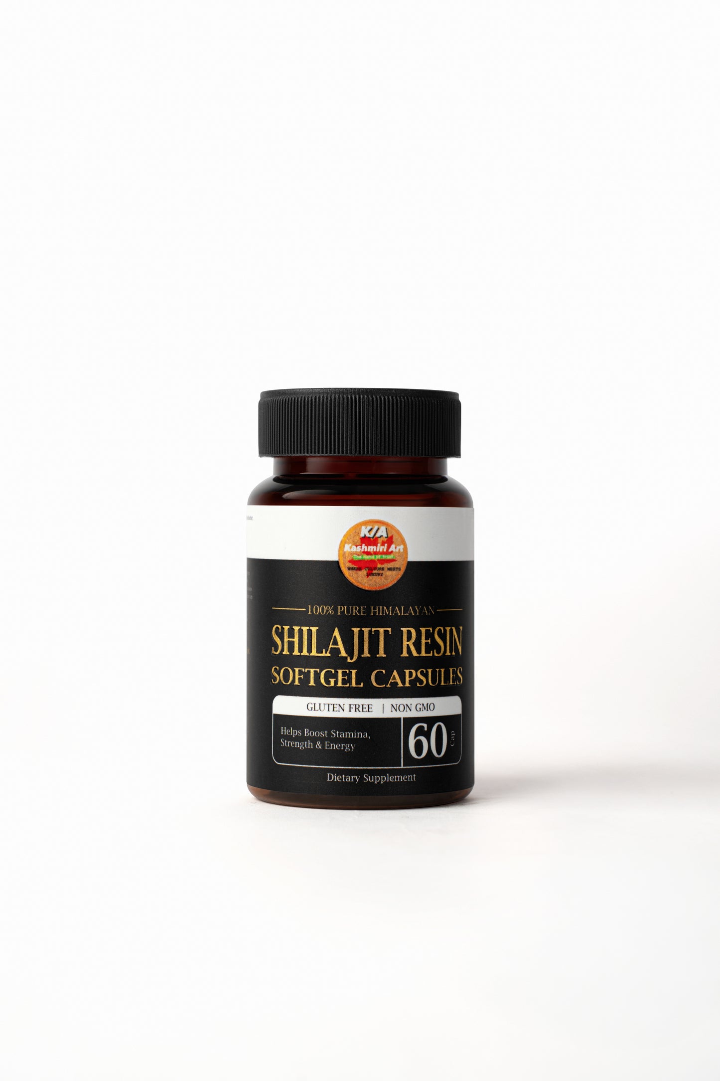 shilajit Resin SoftGel (60) Capsules 100% Pure Himalayan /Help Boost /stamina /Strength & Energy