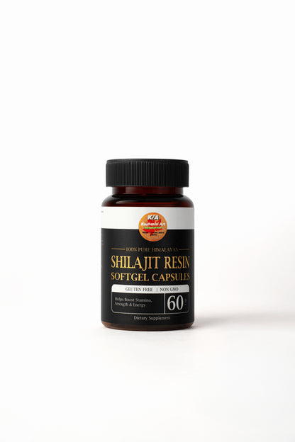 shilajit Resin SoftGel (60) Capsules 100% Pure Himalayan /Help Boost /stamina /Strength & Energy