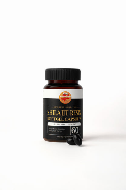 shilajit Resin SoftGel (60) Capsules 100% Pure Himalayan /Help Boost /stamina /Strength & Energy