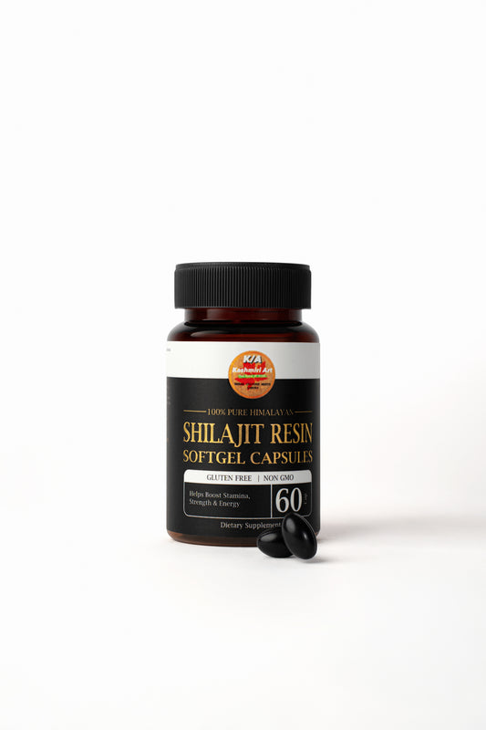 shilajit Resin SoftGel (60) Capsules 100% Pure Himalayan /Help Boost /stamina /Strength & Energy