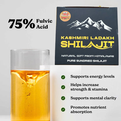 Kashmiri Ladakh Shilajit 50Gram (Resin) Pure Himalayan 100% with free spoon