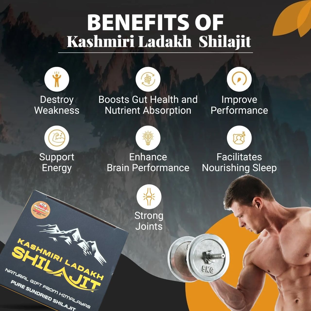 Kashmiri Ladakh Shilajit 50Gram (Resin) Pure Himalayan 100% with free spoon