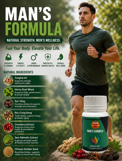 Man’s formula 7/1 ingredients Herbs capsules 520mg lulus KKM