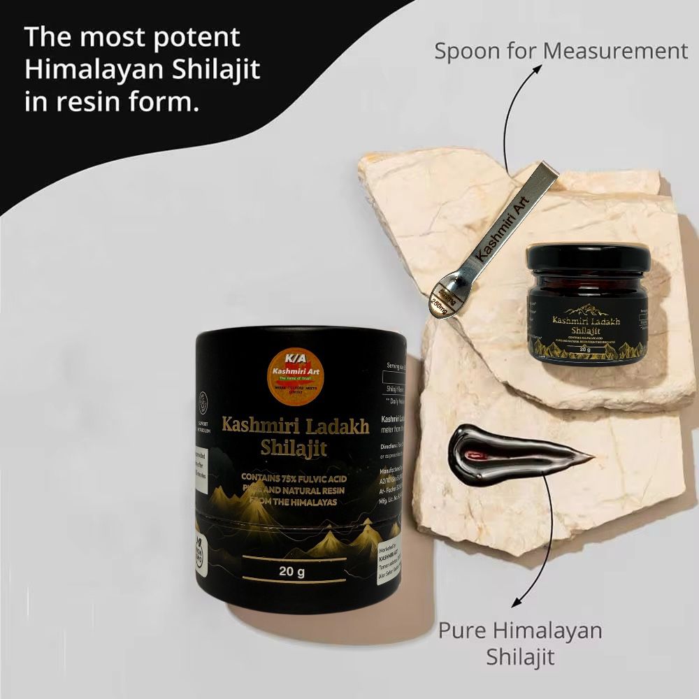 Kashmiri Ladakh Shilajit 20 grams, including a free spoon