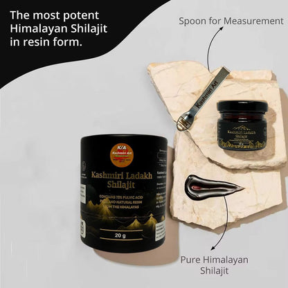 Kashmiri Ladakh Shilajit 20 grams, including a free spoon