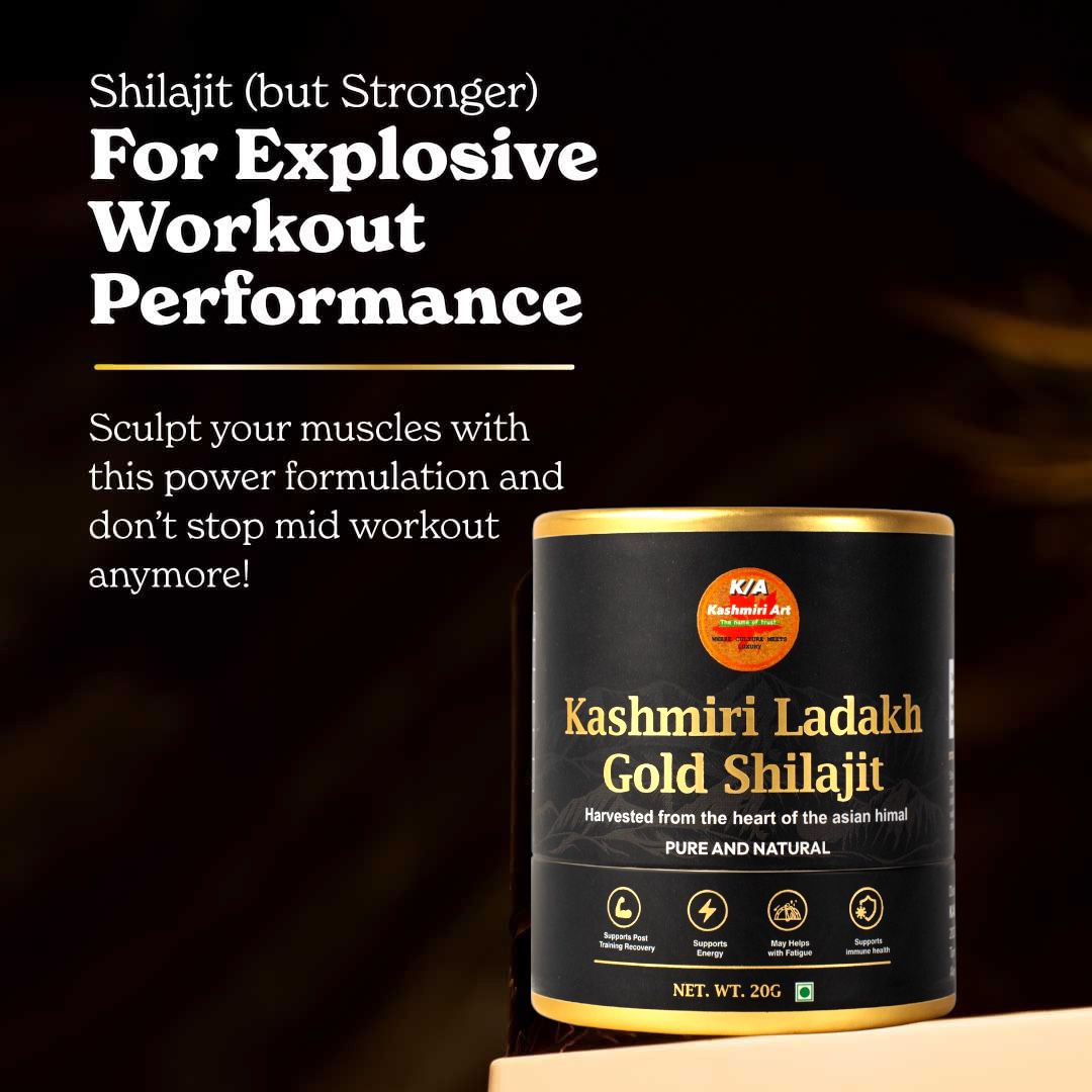 kashmiri Ladakh Gold Shilajit 6/1 (20G) with a free spoon / Energy /Stamina /Immunity