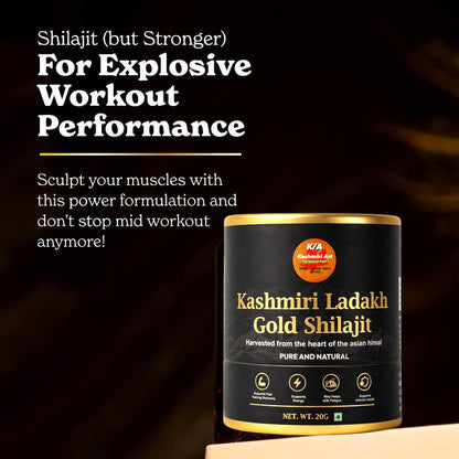kashmiri Ladakh Gold Shilajit 6/1 (20G) with a free spoon / Energy /Stamina /Immunity