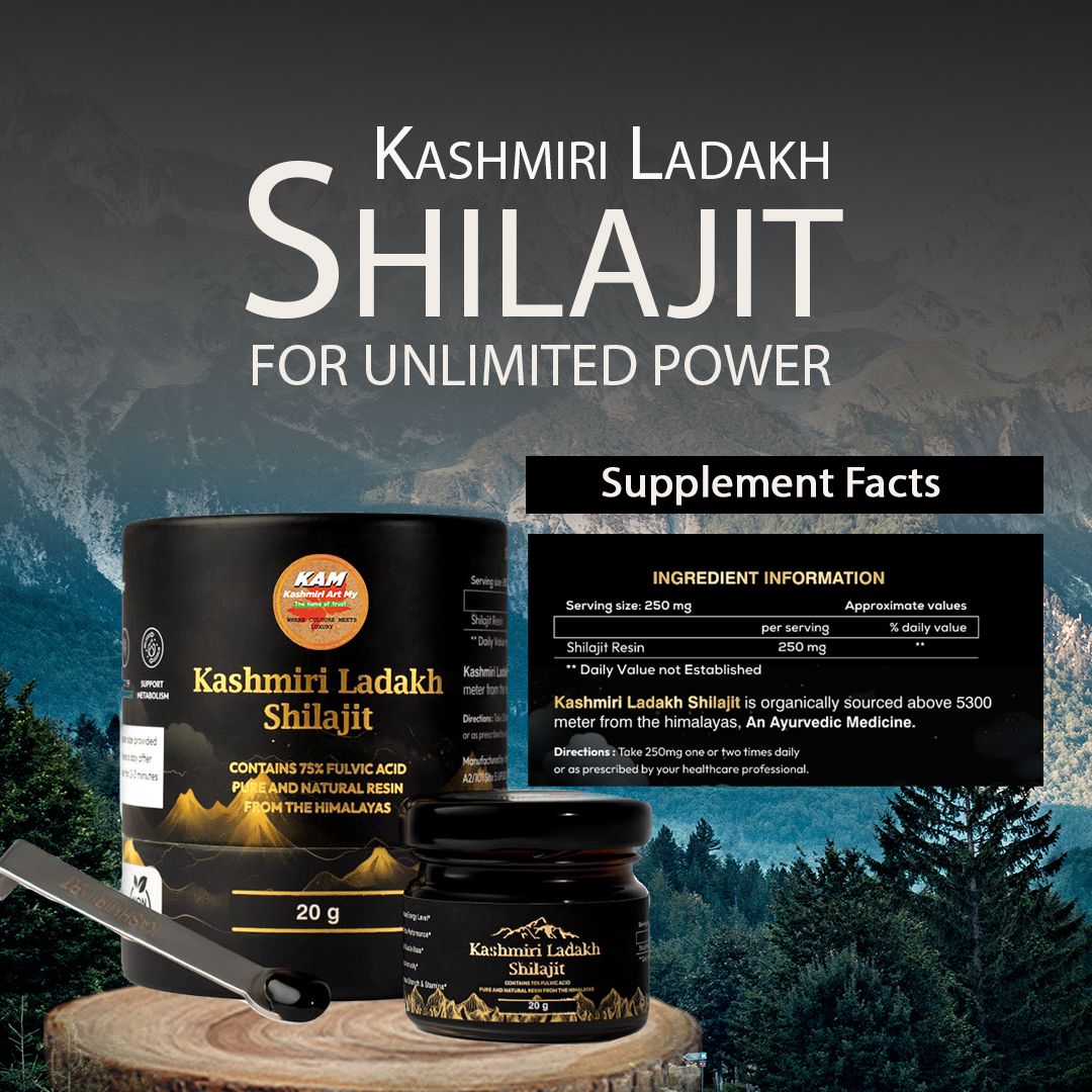 Kashmiri Ladakh Shilajit 20 grams, including a free spoon